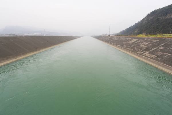 樂山沙灣水電站尾水渠