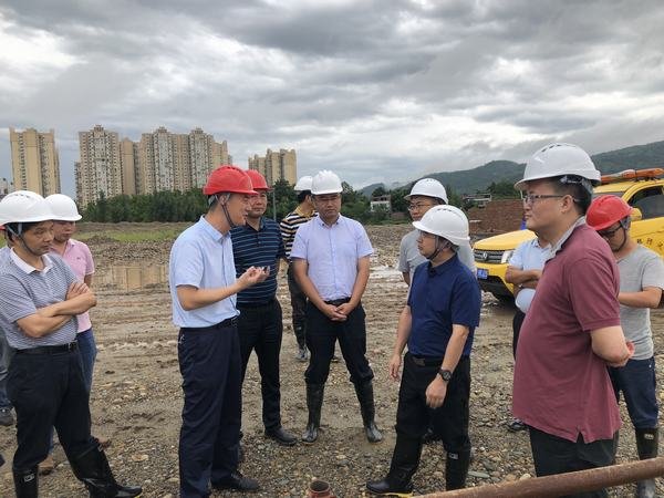 省水利廳副廳長王華到金堂盤龍寺項目開展災后安全檢查