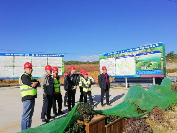 公司總經理袁斌一行到龍塘項目開展督導工作