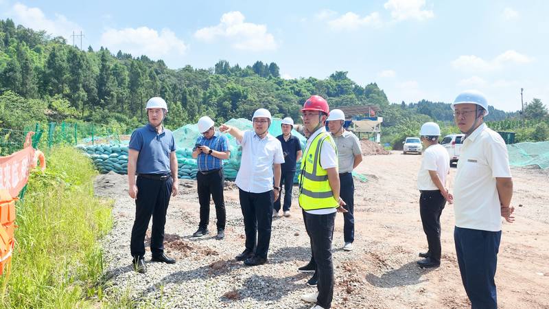 抓好防汛重點，筑牢安全防線——集團(tuán)副總經(jīng)理鄭祖杰率隊赴施工一線檢查汛期安全生產(chǎn)工作