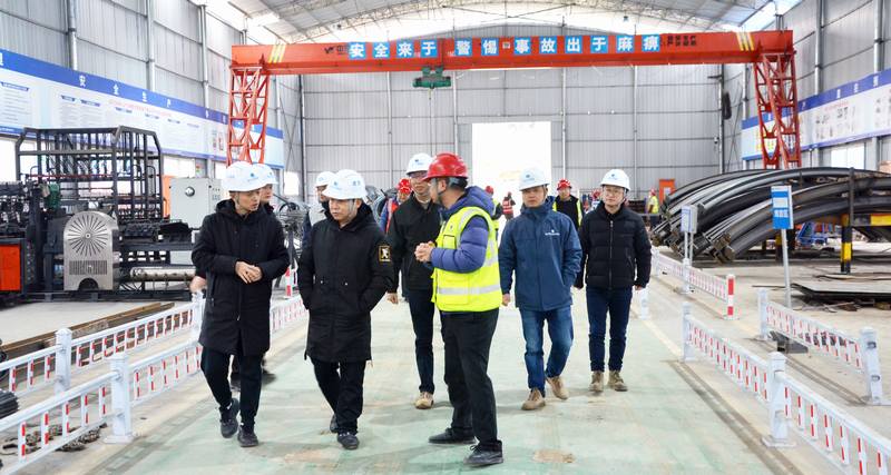 水利廳侯軍一行到公司承建的亭子口灌區一期工程I標段開展安全生產專項整治督導檢查